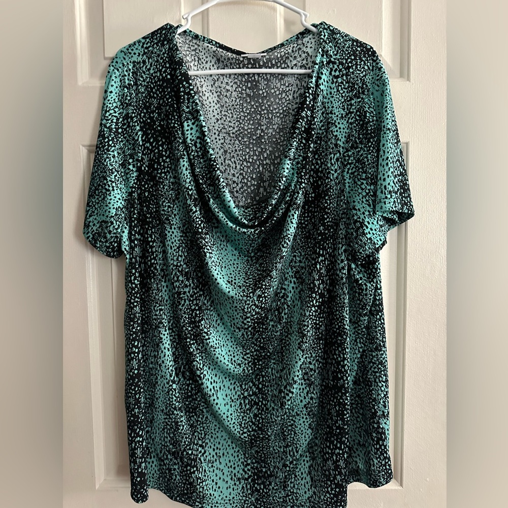 Jaclyn Smith cowl neck blouse